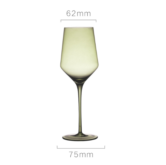 Colorful Lead-free Crystal Red Wine Glass for Banquets