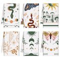 Zubebe 6 Pcs Boho Kitchen Towels Witchy Gifts 18 x 28 Mushroom Hand Towels Moon Witchy Dish Towels Absorbent Tea Towels Mushroom Gift for Farmhouse Home Decorations Fall Thanksgiving Xmas