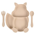 Suction Baby Feeding Set – 3 Plates, Bowl, Spoon & Fork