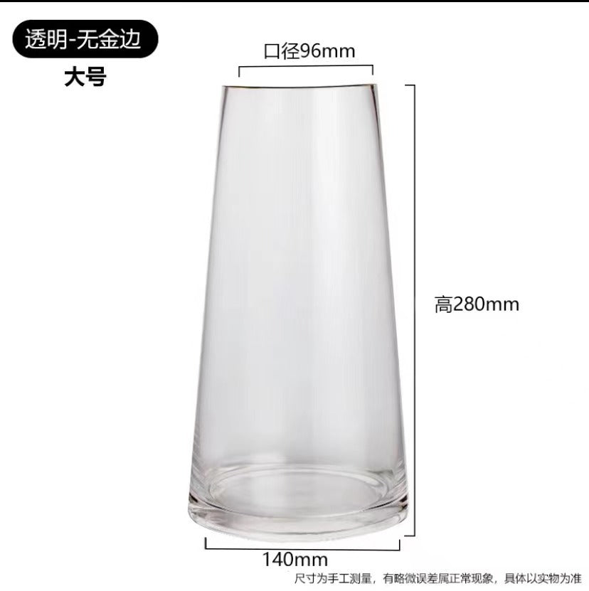 Gold-Trim Glass Vase - view 3