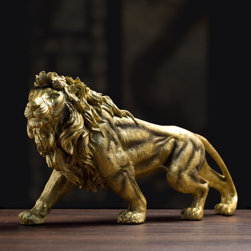 New Chinese Style Resin Lion Craft Decoration Piece