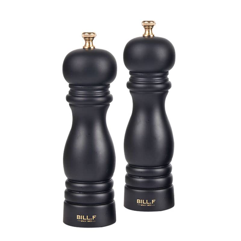 Wooden Salt and Pepper Mill Grinder Set, 7 Inch