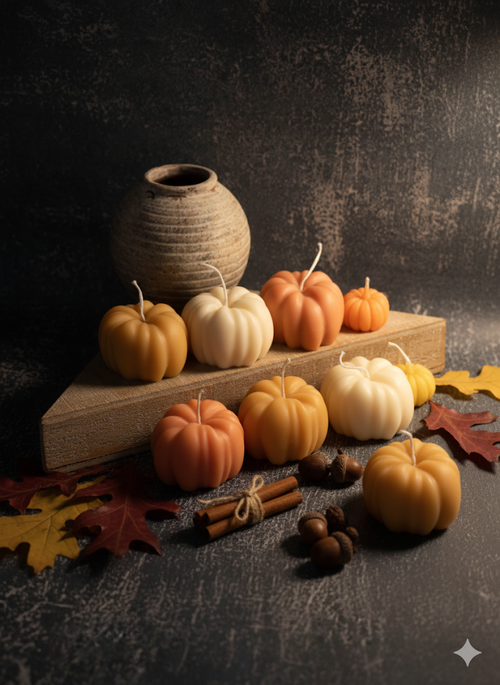 Autumn Pumpkin Soy Wax Candle - view 2