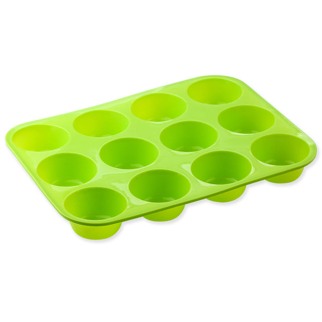 Thickened 12-Hole Round Silicone Cake Mold