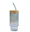Glass Tumbler with Bamboo Lid