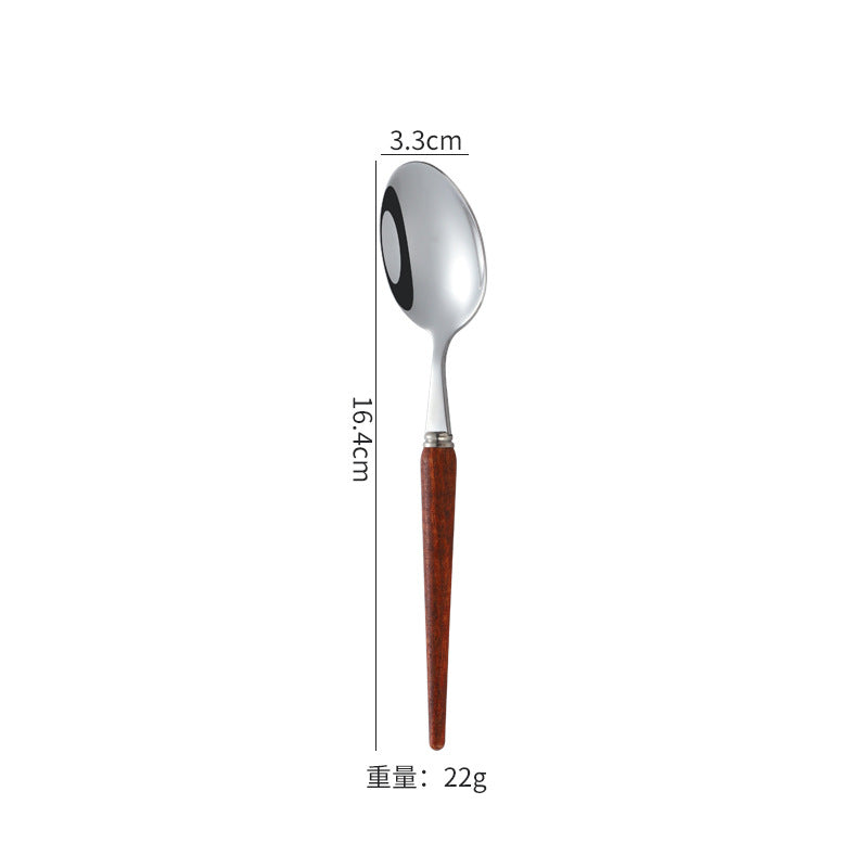 Wood-Handle Cutlery Set