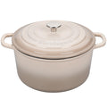 Enameled Cast Iron Dutch Oven for Sourdough Bread, 6 Quart, Latte