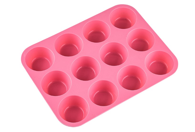 Thickened 12-Hole Round Silicone Cake Mold