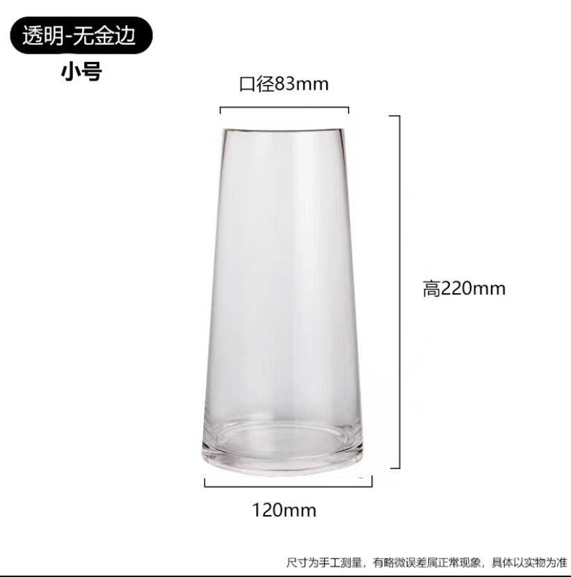 Gold-Trim Glass Vase - view 7