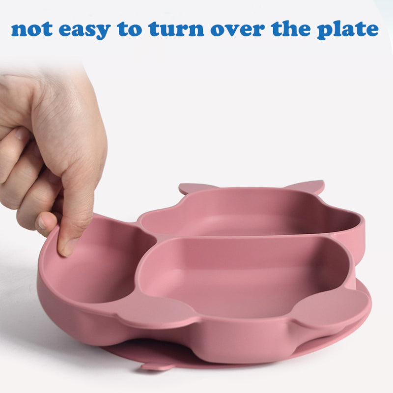 Suction Baby Feeding Set – 3 Plates, Bowl, Spoon & Fork
