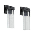 Outdoor Crystal LED Wall Lights - Set of 2