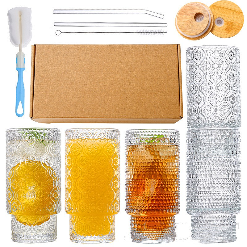 Glass Tumbler with Bamboo Lid