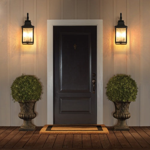 Large Outdoor Glass Wall Light, 2-Pack - view 2
