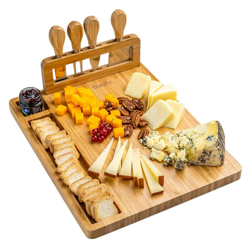 Bamboo Cheese Board and Knife Set, 14x11 in - view 2