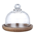 Mini Glass Dessert Dome with Base, Cake & Fruit Display Tray