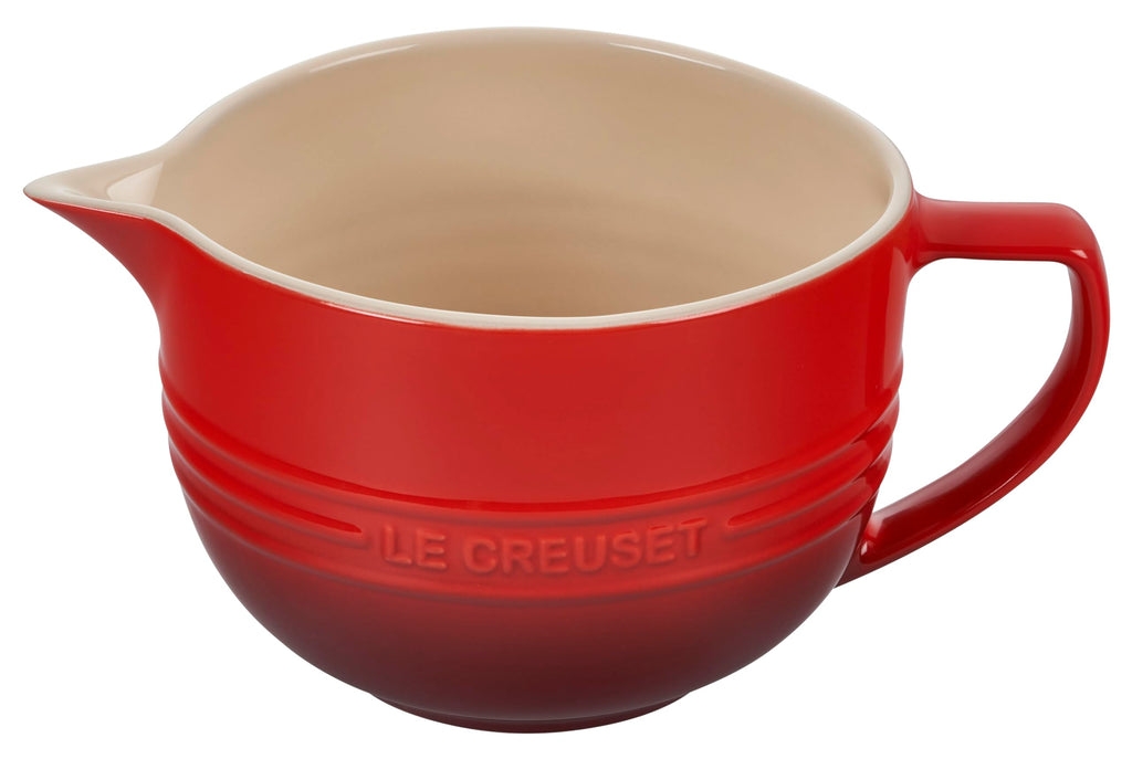 Le Creuset Stoneware Signature Batter Bowl, 3.25 qt, Cerise