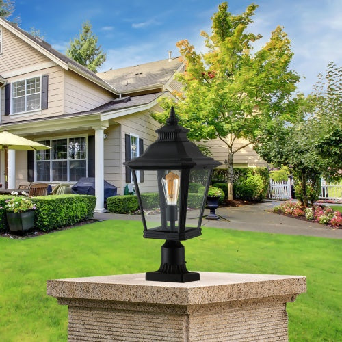 Outdoor Glass Pillar Light Fixture, 2-Pack - view 11