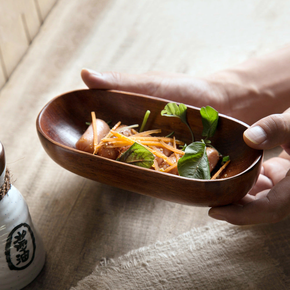 Japanese Wooden Sushi Box and Creative Tray