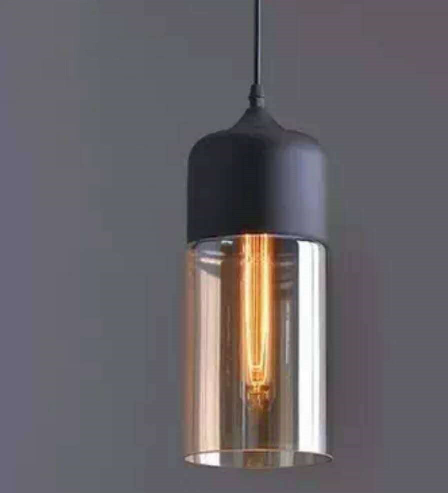 Nordic Industrial Style Glass Pendant LED Light Fixture