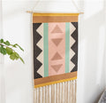 Nordic Tapestry Wall Hanging with Fringe for Bedroom
