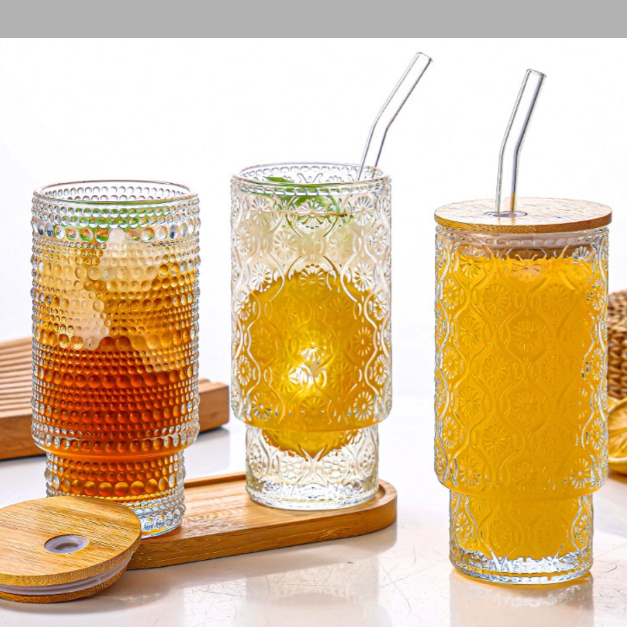 Glass Tumbler with Bamboo Lid