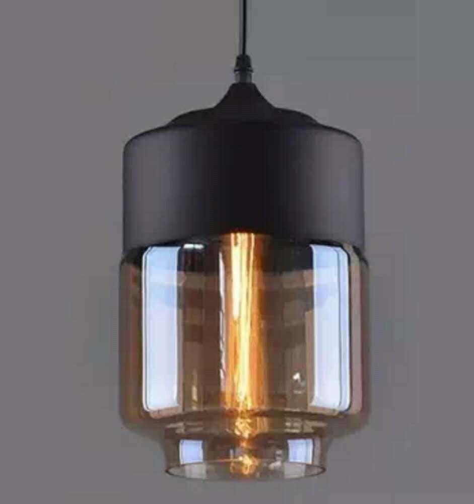 Nordic Industrial Style Glass Pendant LED Light Fixture