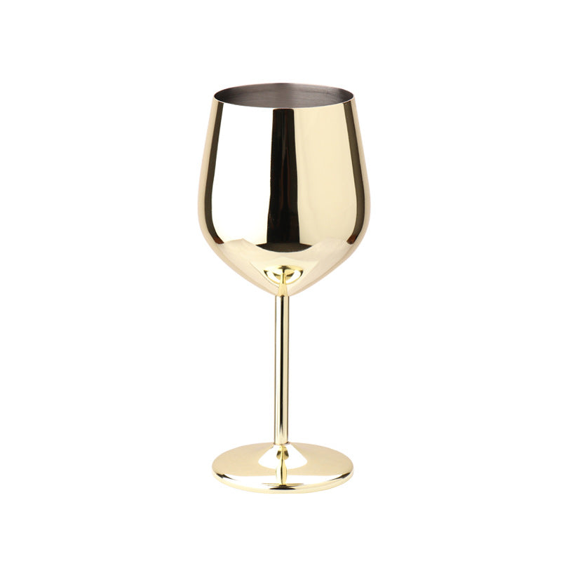 Stainless Steel Wine Goblet — 500 ml, Plated Finish