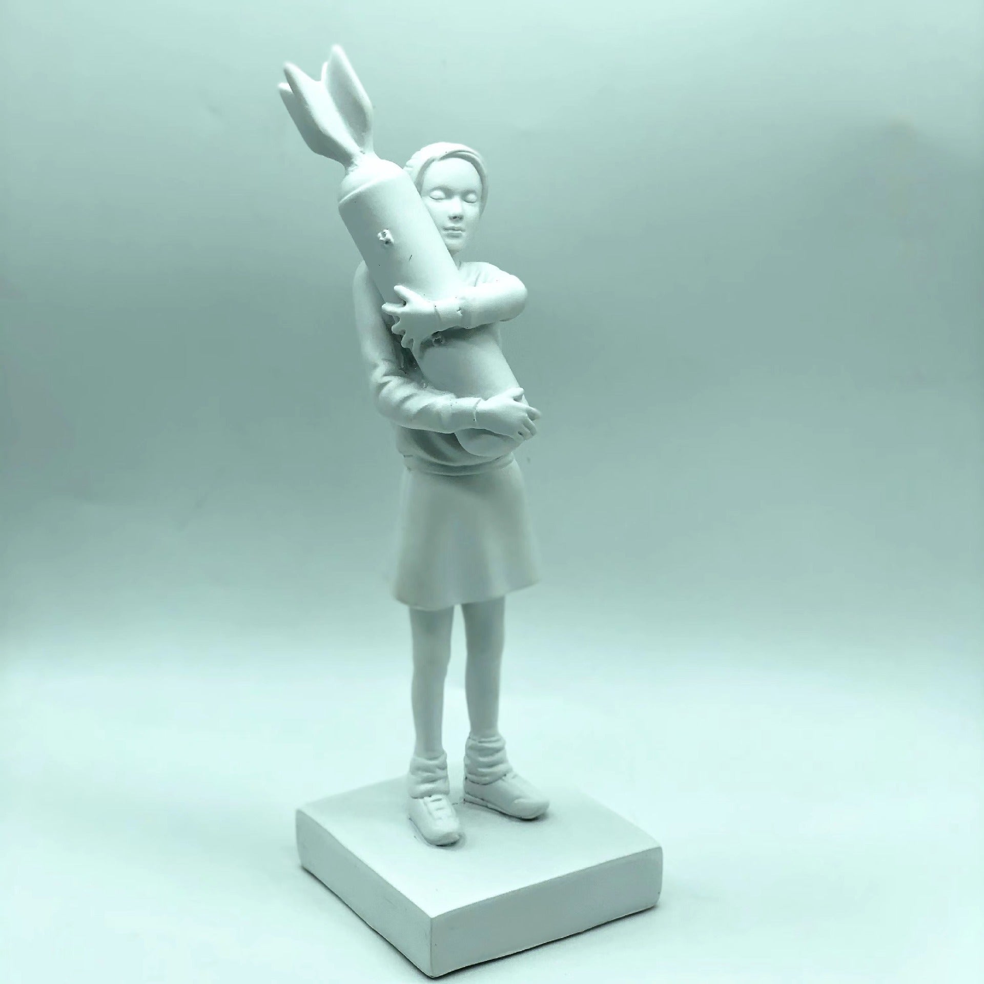 Modern Art Resin Statue - Bomb Hugger Desk Decor