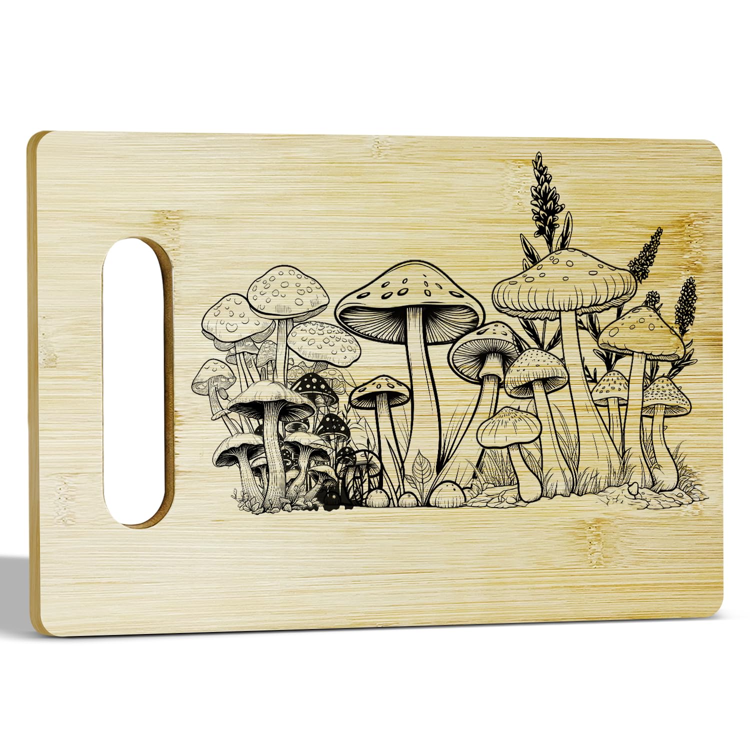 Mushroom Cutting & Serving Board — Bamboo