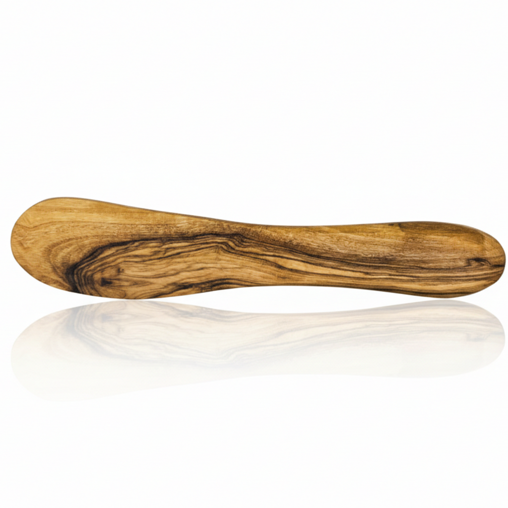 Mediterranean Olive Wood Bread & Butter Set. 2-Pcs