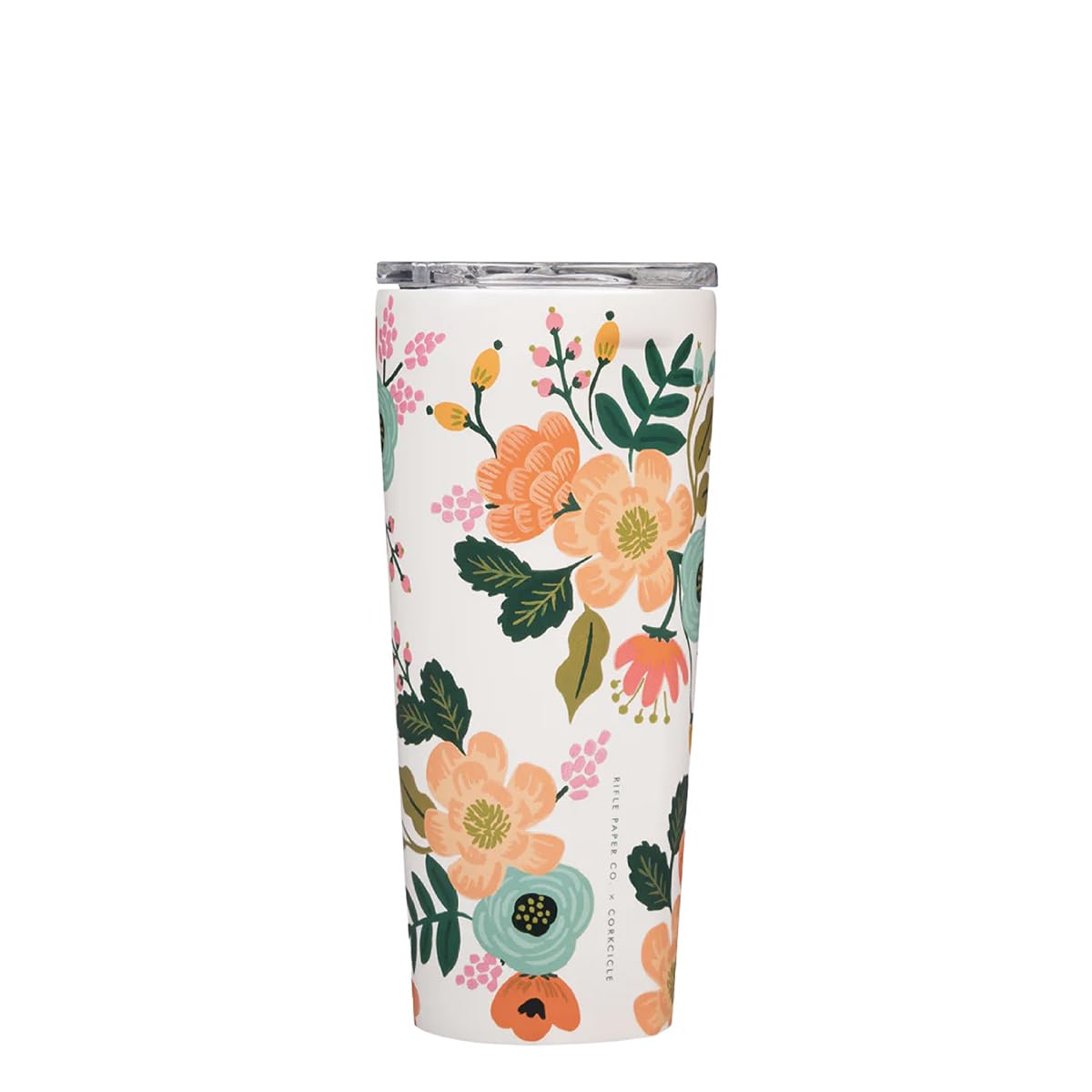 Corkcicle × Rifle Paper Co. Insulated Tumbler — 24 oz, Cream Lively Floral