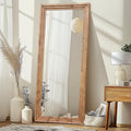 76" x 34" Full Length Mirror with Solid Wood Frame – Floor Mirror for Living Room & Bedroom