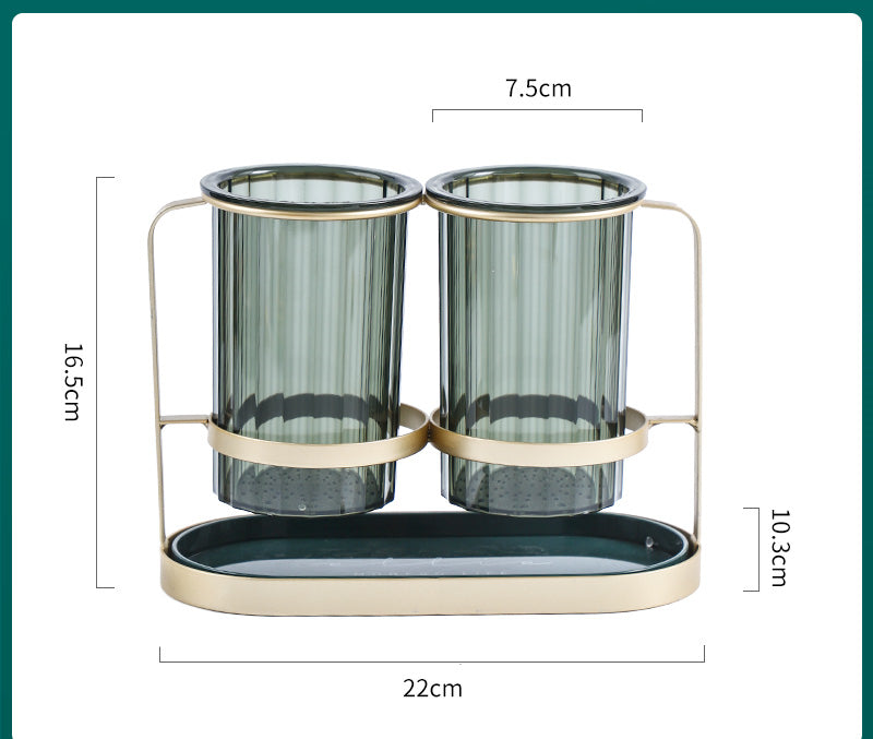 Light Luxury Chopsticks Basket and Tube Storage Shelf