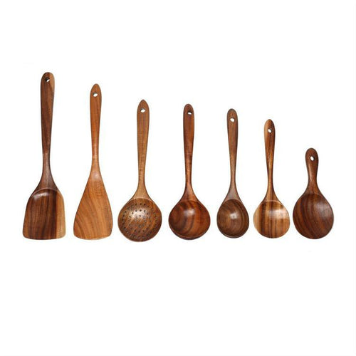 Acacia Wood Cooking Utensils - Four Styles