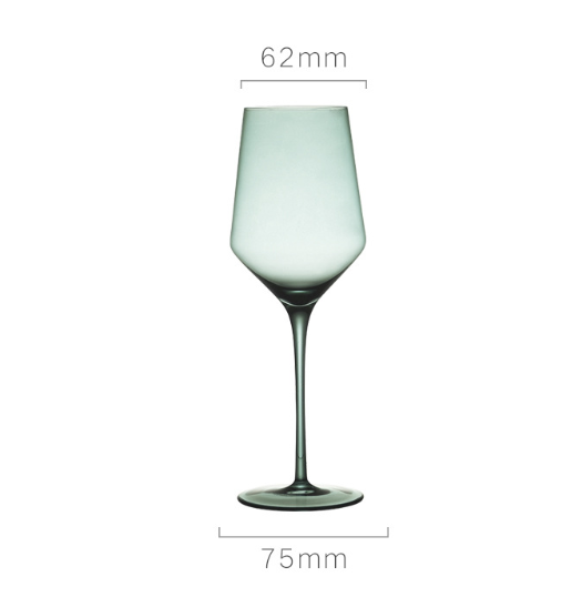 Colorful Lead-free Crystal Red Wine Glass for Banquets