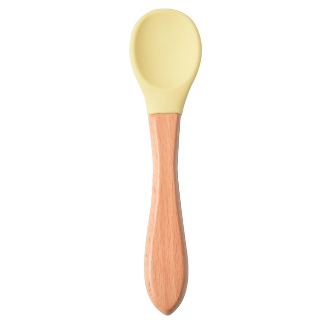 Multi-Color Silicone Training Spoon for Babies