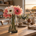 Gold-Trim Glass Vase