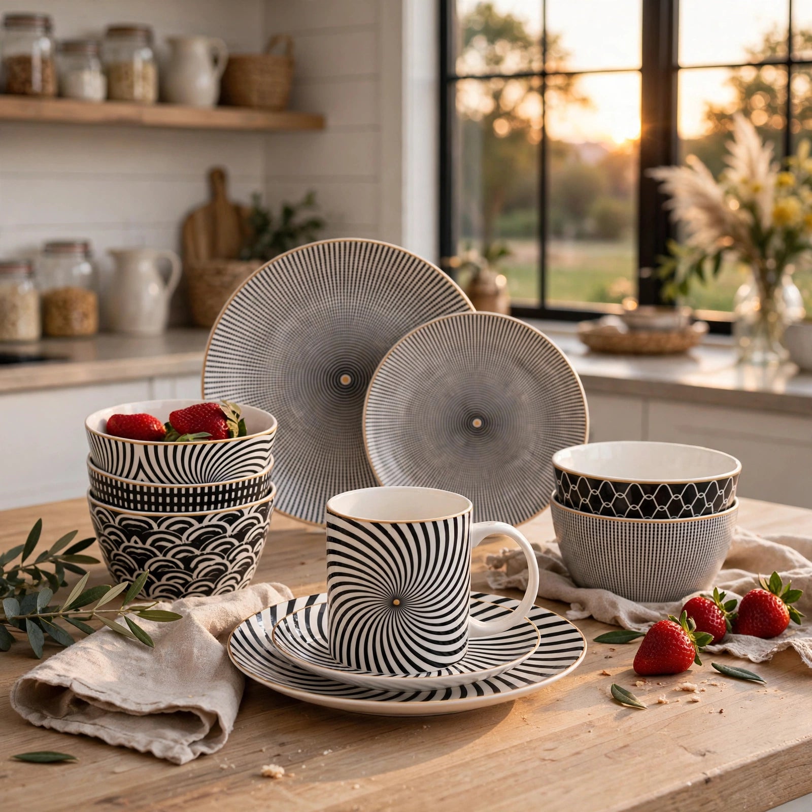 Nordic Irregular Porcelain Dinner Plate