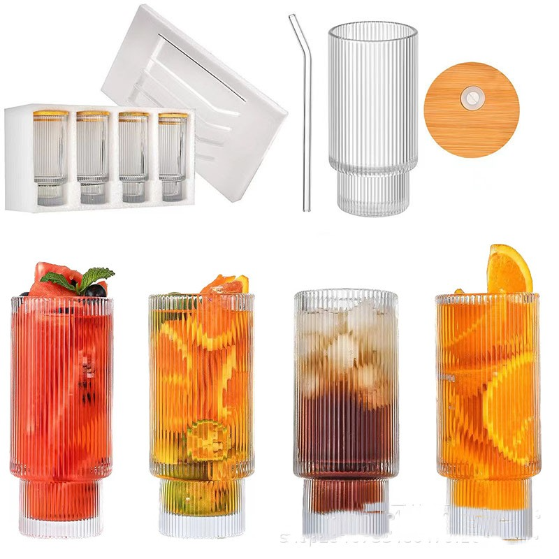 Glass Tumbler with Bamboo Lid