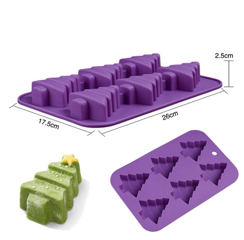 3D Christmas Tree Silicone Mold - view 2