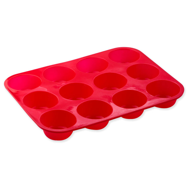 Thickened 12-Hole Round Silicone Cake Mold