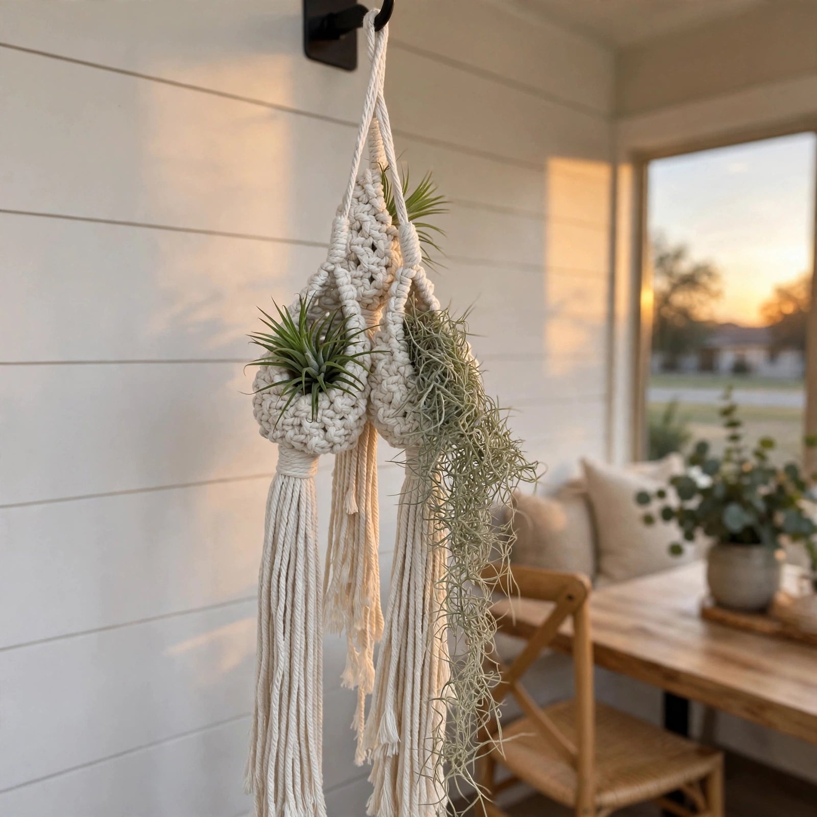 Bohemian Handmade Woven Tapestry Planter Decor